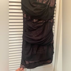 Strapless Black Mini Dress!